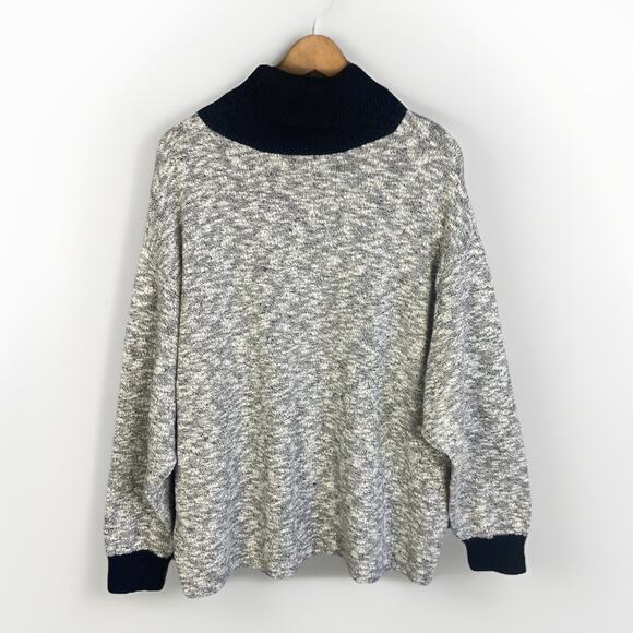 LL Bean Signature Sweater Women’s XL Linen Cotton Blend Oversized Cabincore Cozy - Picture 5 of 11